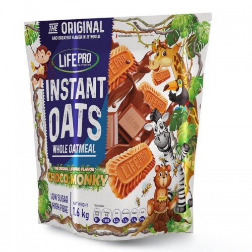 harina de avena  choco monky 1,6 kg life pro