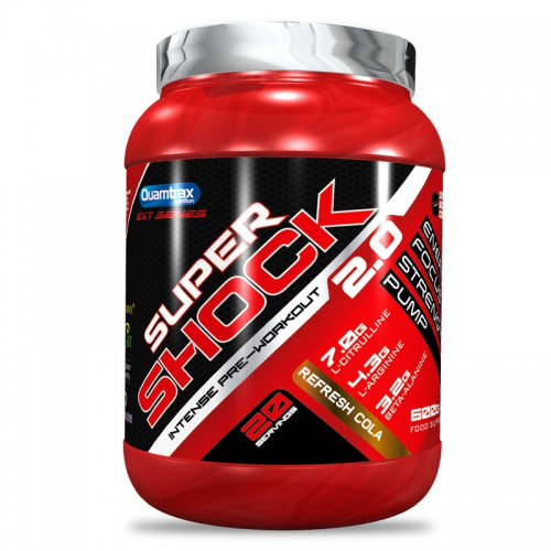 SUPER SHOCK Pre etreno 600 g sabor refresh cola